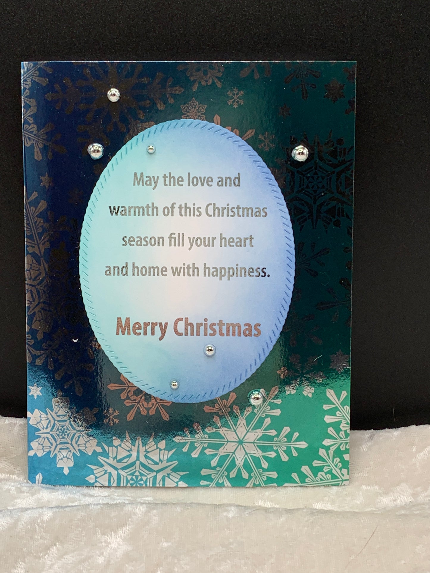 Snowflake Mirrored Christmas Cards, Set of 4