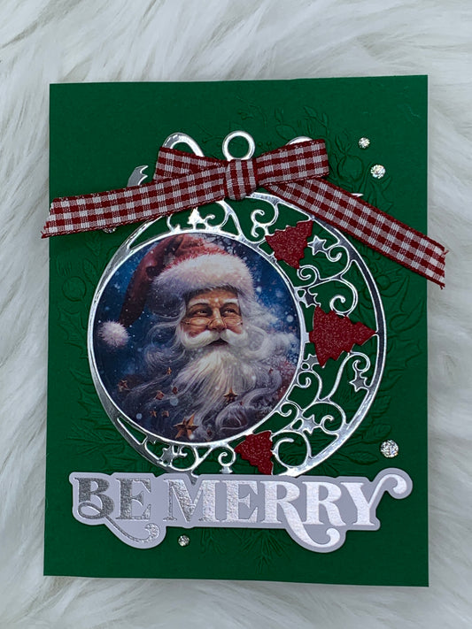 Santa Claus Ornament Christmas Card