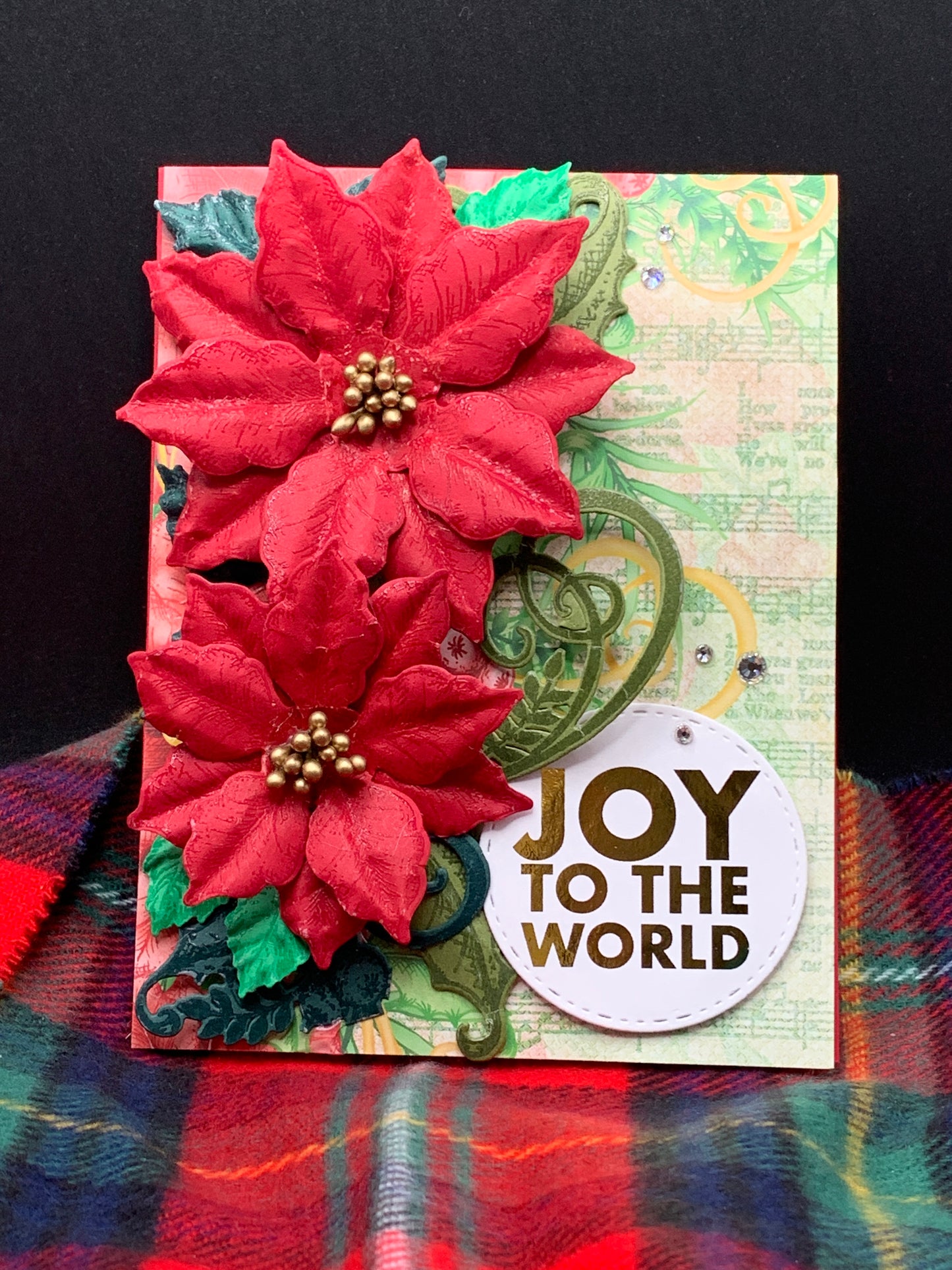 3D Poinsettia Christmas Card