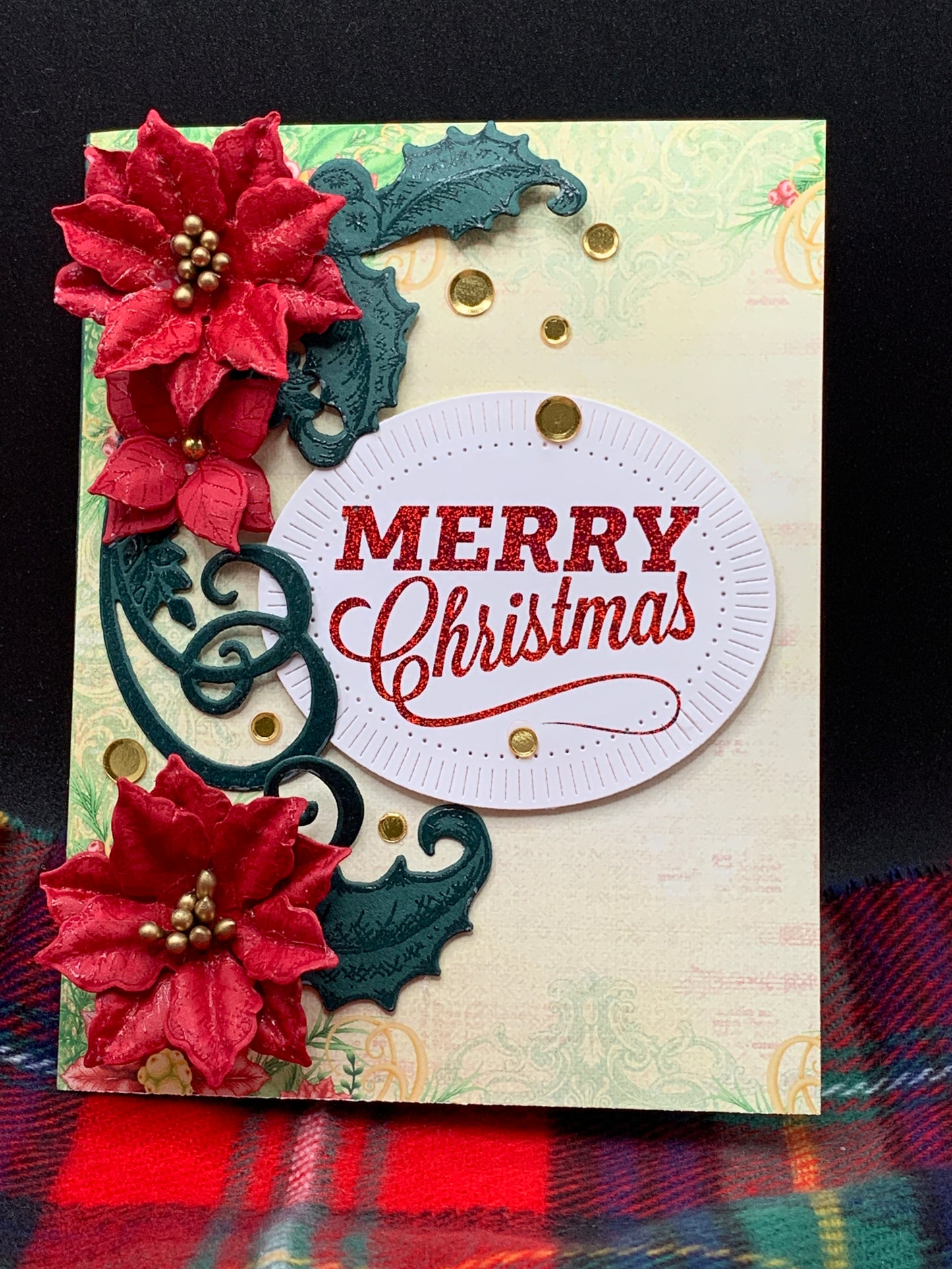 3D Poinsettia Christmas Card