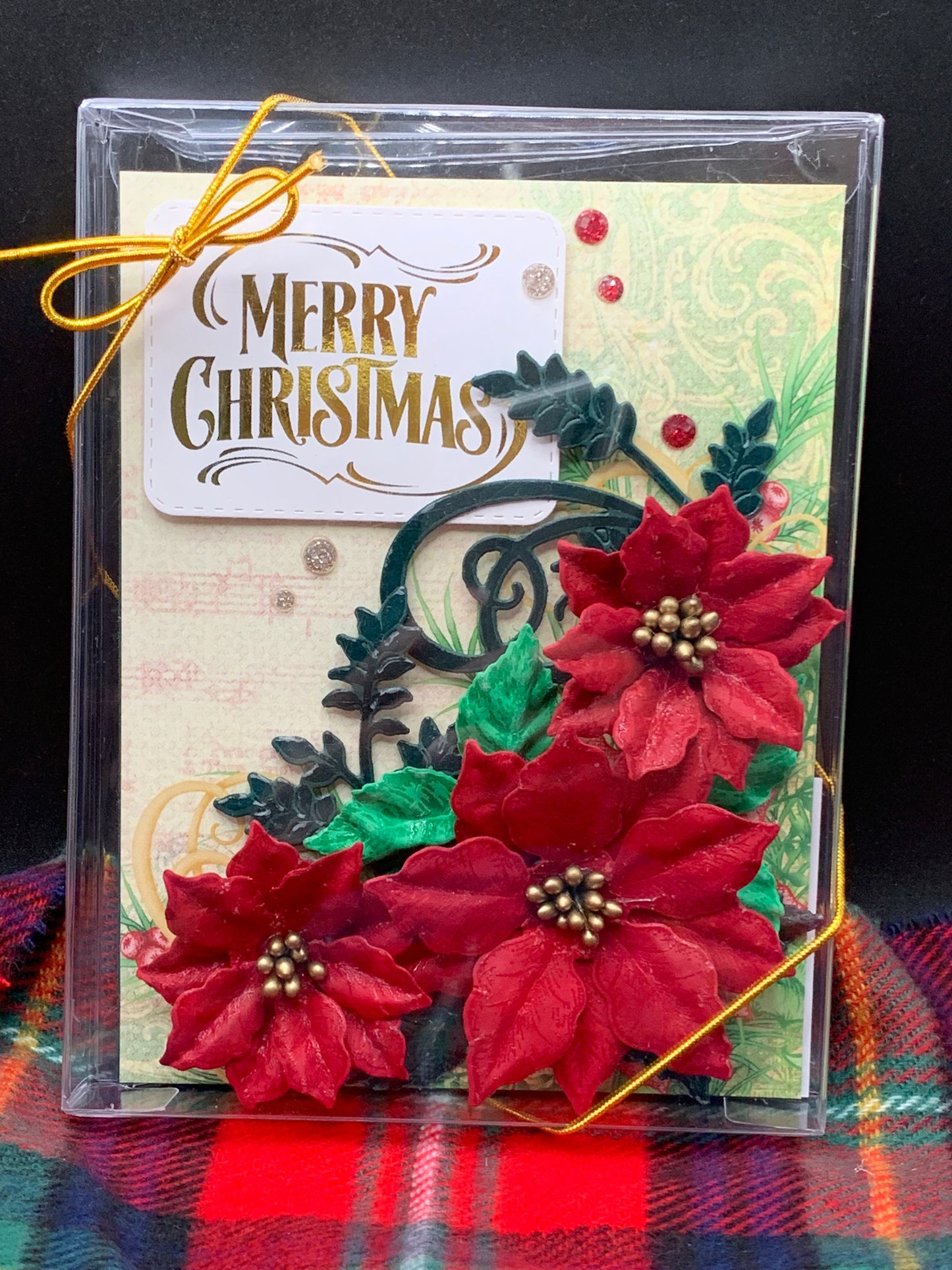 3D Poinsettia Christmas Card